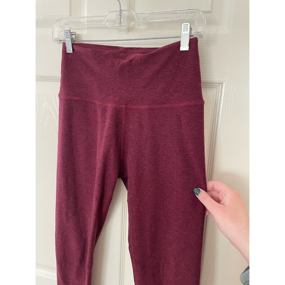 Beyond Yoga Caught In The Midi High Rise Space Dye Burgundy Legging Medium - Picture 4 of 7